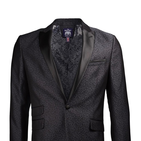 Savile Row Co black one button slim fit blazer 40R - Picture 5 of 6